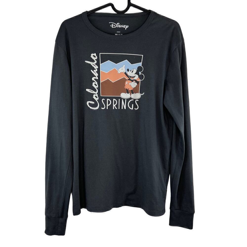 Disney Colorado Springs Mickey Mouse Graphic Print Long Sleeve Top Size Small
